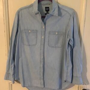 GAP The Big Shirt Light Indigo XXS